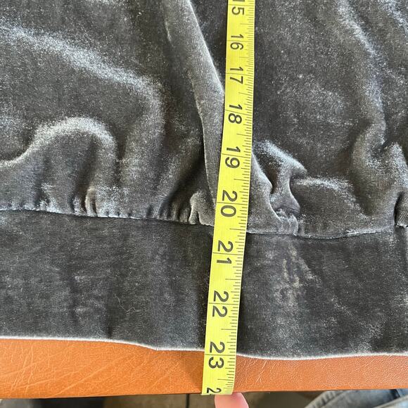 Favlux Gray Velour Long Sleeve 1/2‎ Zip Pullover Size Large Casual Comfy Cozy - Picture 8 of 8